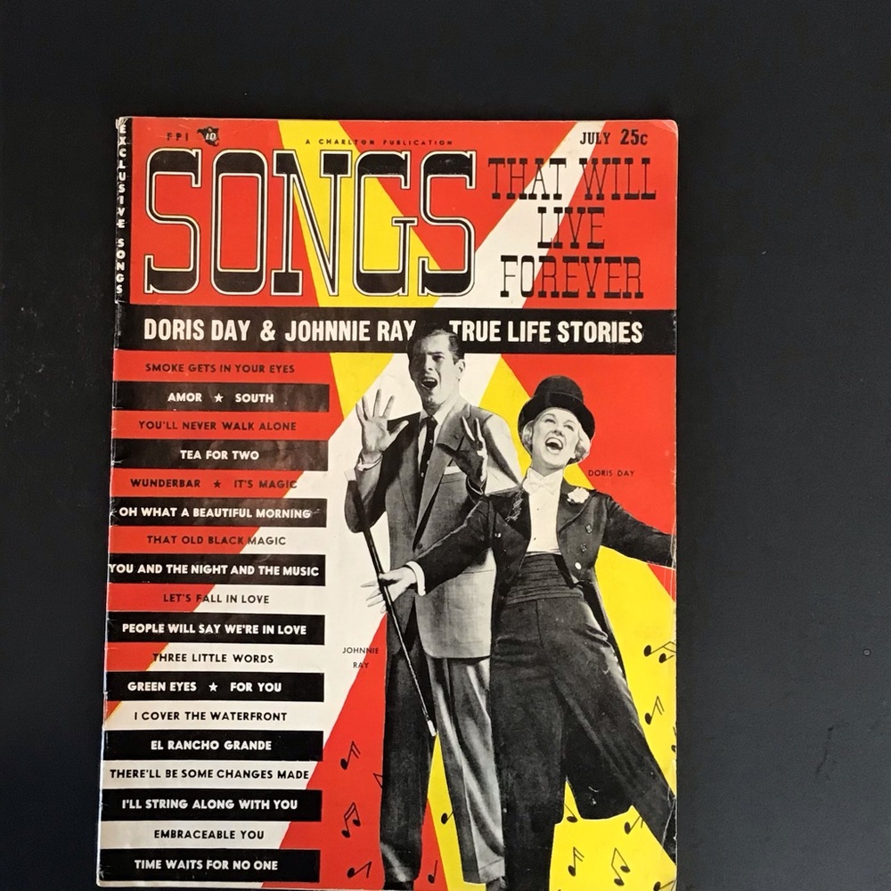 July 1954 Vintage Music Magazine; Songs That Will Live Forever